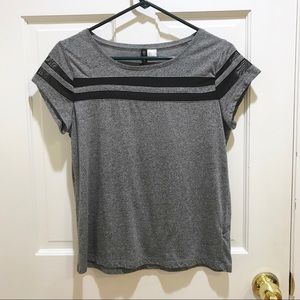 H&M Gray and Black Stripes Shirt